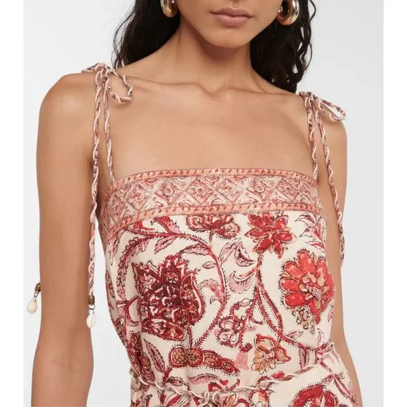 ZIMMERMANN Vitali Fringe Maxi Dress in Cotton - Picture 4 of 16